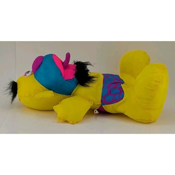 Puffalumps Grunts Caveman Yellow Plush Club 1992 Fisher Price Vintage Retro 2271 - Picture 5 of 9